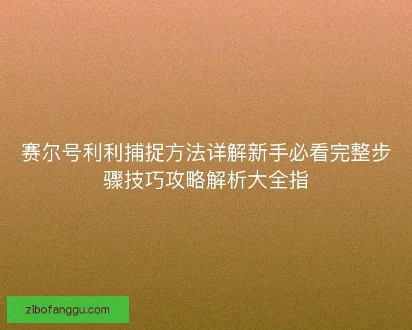 赛尔号利利捕捉方法详解新手必看完整步骤技巧攻略解析大全指